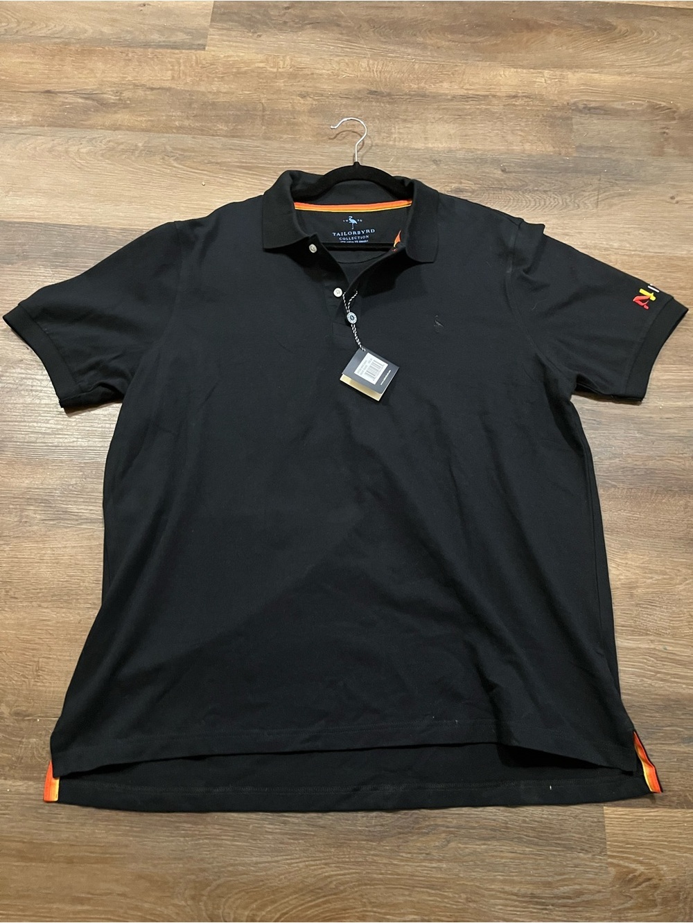 NWT TailorByrd Nitro Polo Shirt | Black | Men’s XL | Performance Polo
